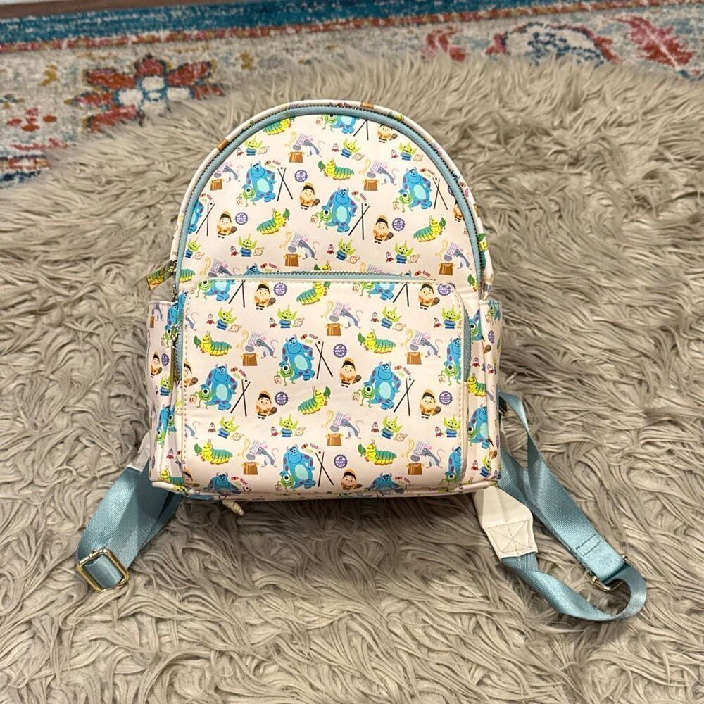 DISNEY Danielle Nicole Pixar Characters Mini Backpack, Excellent Condition
